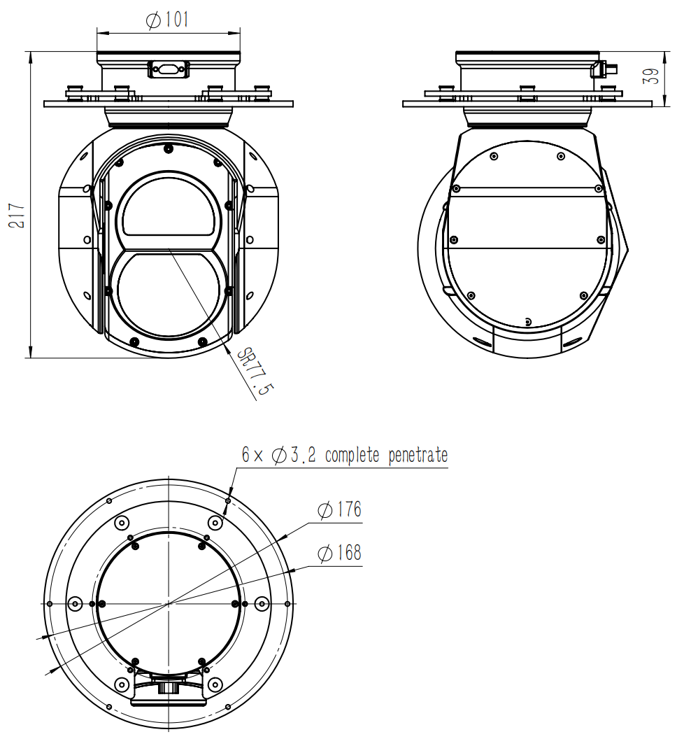 AI EO/IR Gimbal TH-13551 detail 1